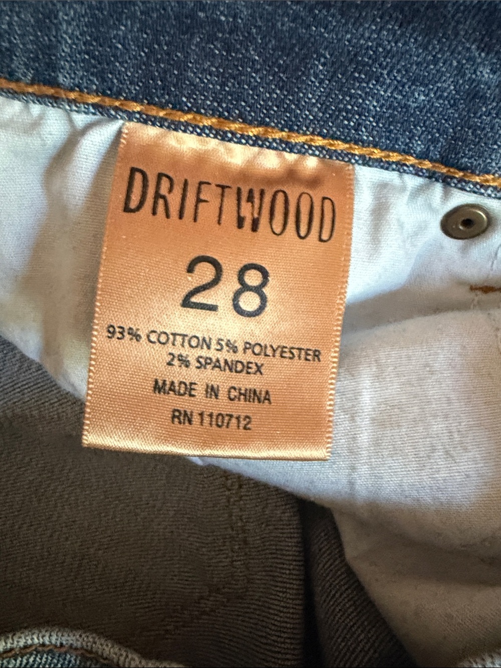 Driftwood Marilyn Embroidered Skinny Jeans in Medium Blue Wash - 28 - Picture 7 of 7